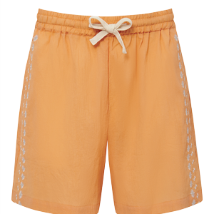 Leah Cotton Shorts Cantaloupe Orange