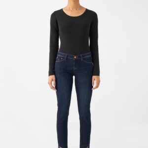 Mid Sun Slim Jeans Cropped Dark Denim