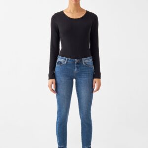 Mid Sun Slim Jeans Cropped Medium Denim