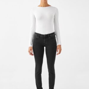 Mid Sun Slim Basic Black Denim