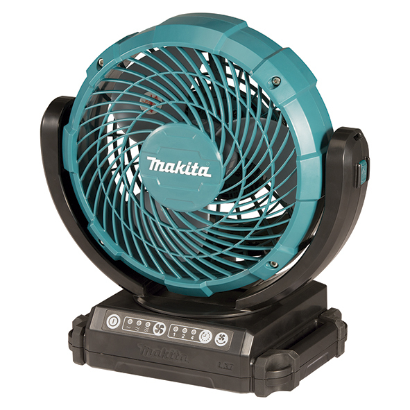Makita DCF102Z -tuuletin, musta/vihreä