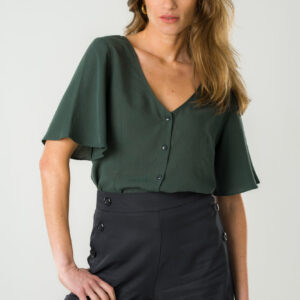 Reversible Blouse Deep Green