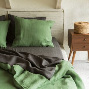 Linen Pillowcase Matcha Green