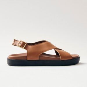 Nico Leather Sandals Brown