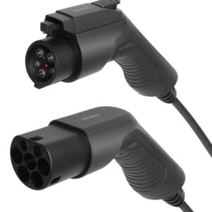 DELTACO e-Charge, cable type 2 - type 1, 1 phase, 16A, 3M -sähköauton latauskaapeli