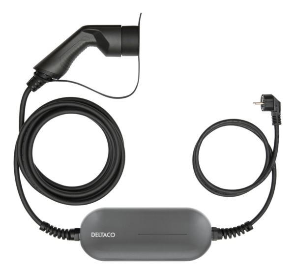 Deltaco e-Charge, cable Mode2, Schuko - type 2, 8A, 1,5+4M