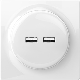 Fibaro Walli N -älypistorasia, 2x USB-A
