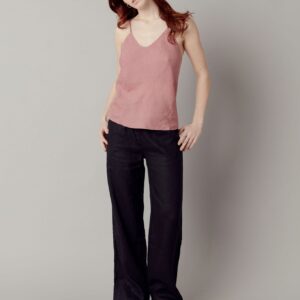 Lion Organic Linen Trousers Black