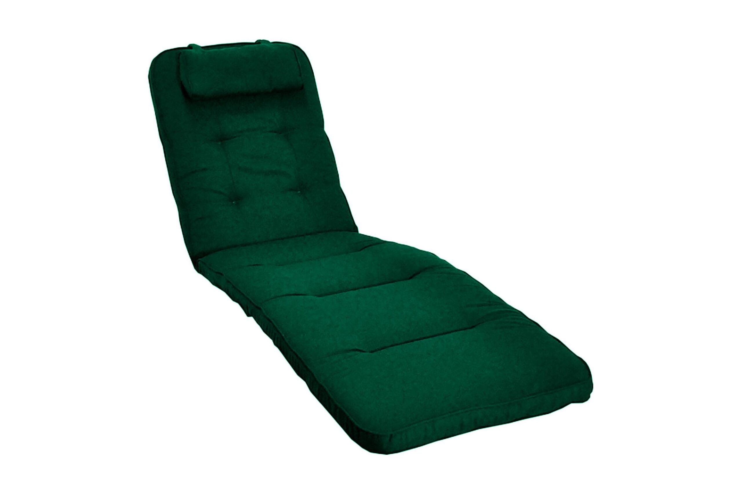 Aurinkosängyn pehmuste Woodline niskatyynyllä - Vihreä