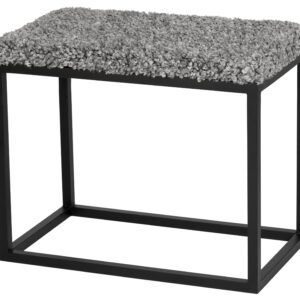 Skinnwille, Palle Penkki 60x35 cm Stone/Black