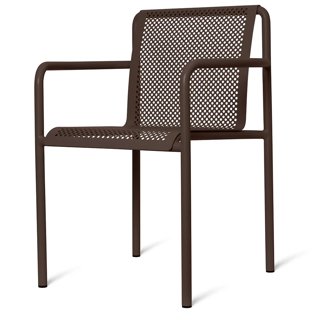 Ferm Living, Dapple tuoli käsinojilla Dark Chocolate