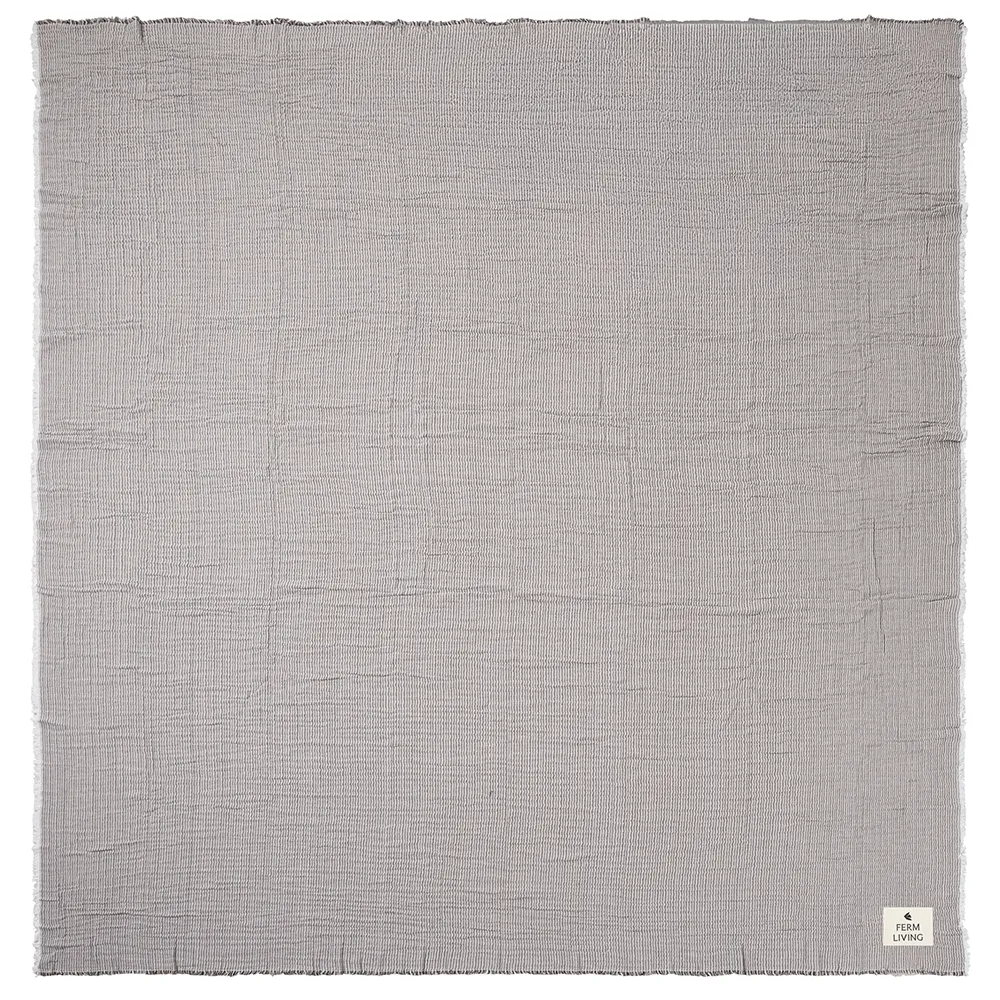 Ferm Living, Fino Päiväpeitto - Ink Blue/Sand