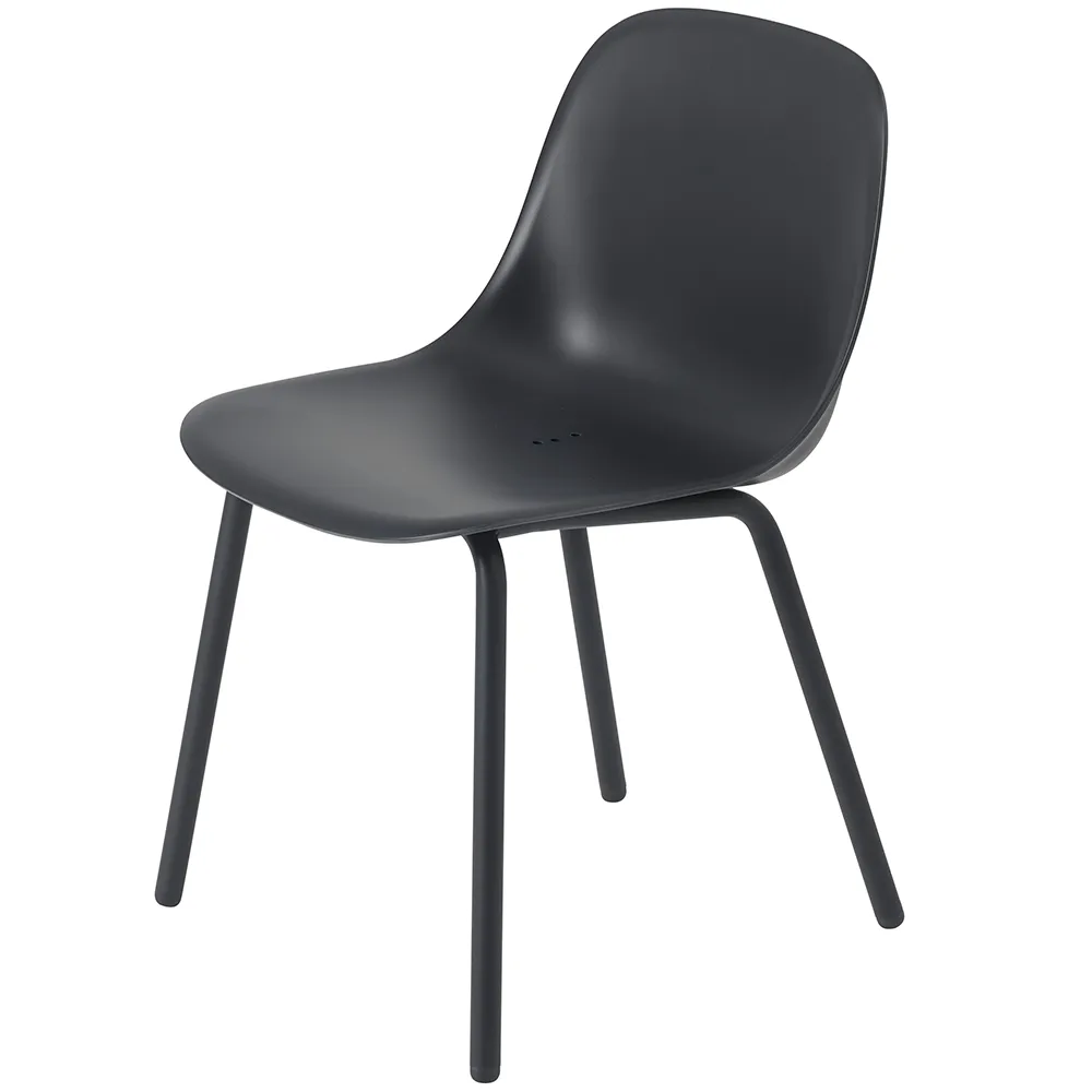 Muuto, Fiber Outdoor Ruokailutuoli Anthracite Black