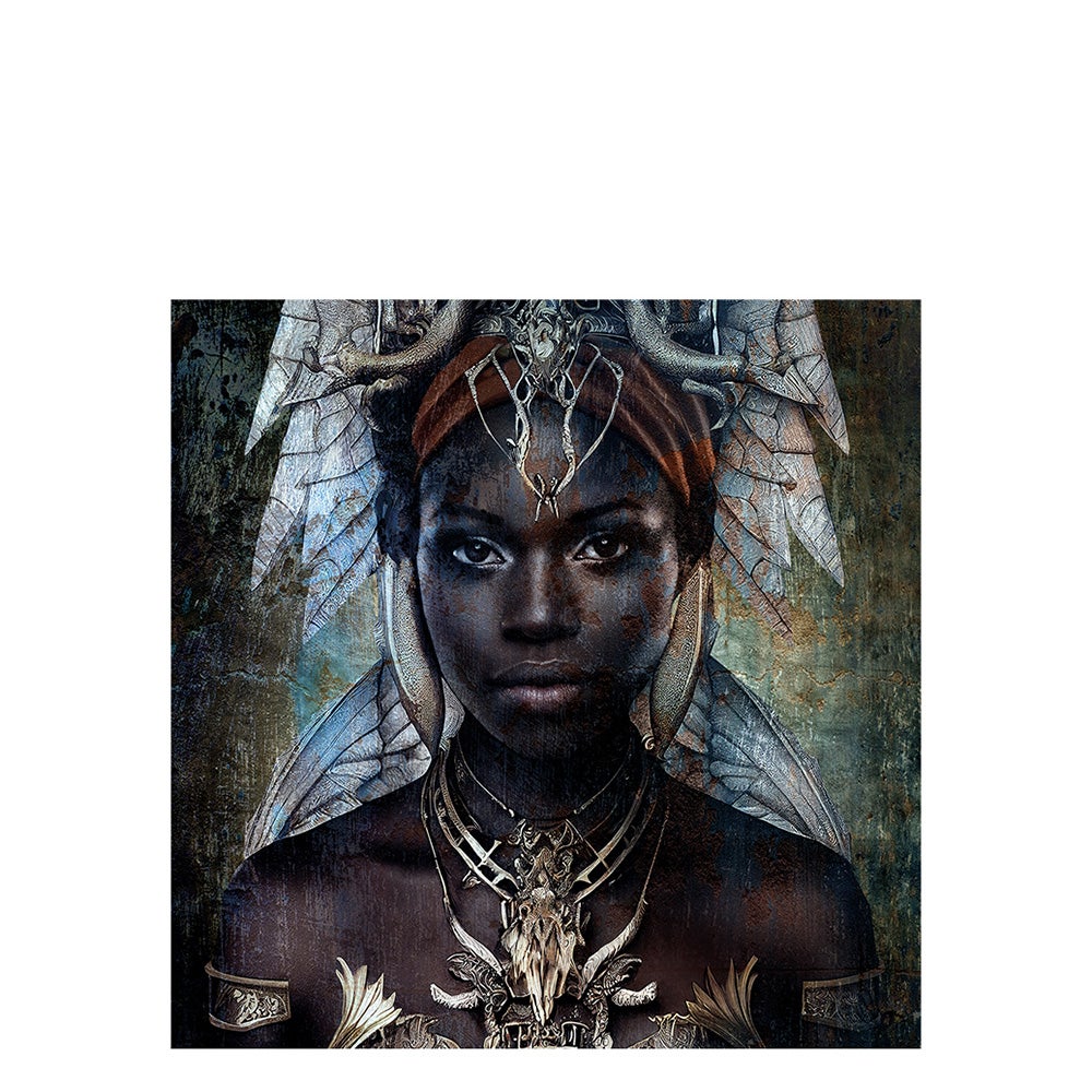 Artwood, THE GIRL FROM NUBA valokuvataulu- 100x100, Plexiglas