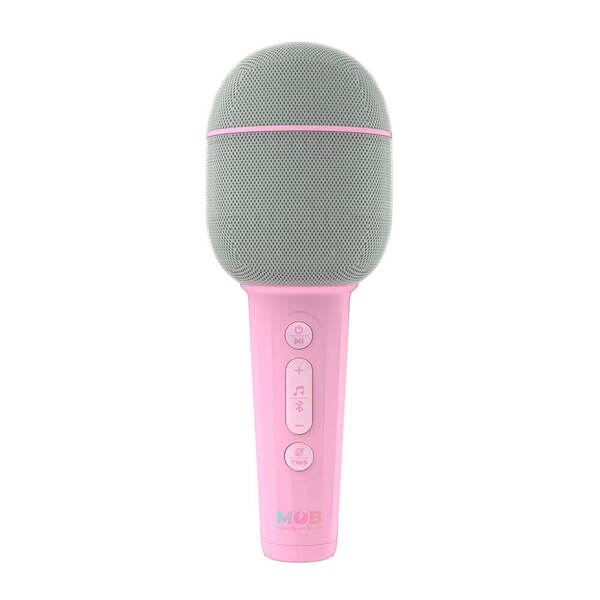 MOB Karaoke MIC Groovy Marshmallow -mikrofoni kaiuttimella, Pinkki