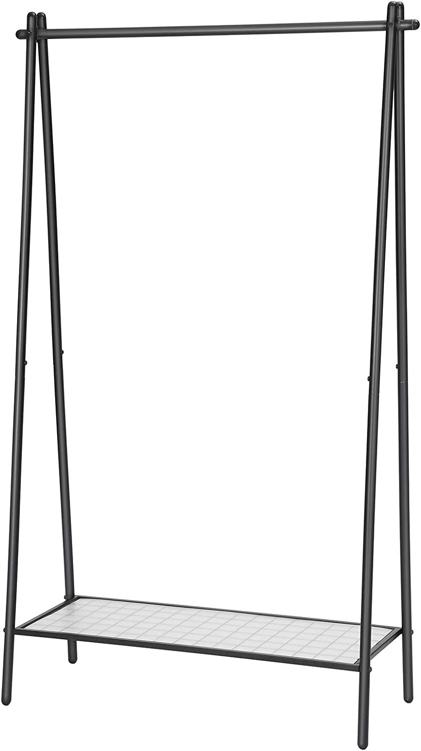 Vaateteline hyllyllä 92,5 x 33,5 x 153 cm Matt Black