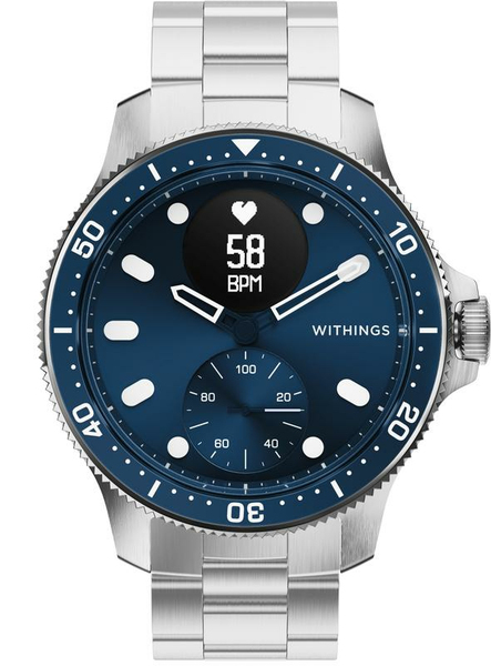 Withings Scanwatch Nova 42mm -hybridiälykello, sininen