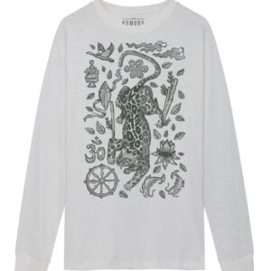 Nepali Leopard Men's Tee White
