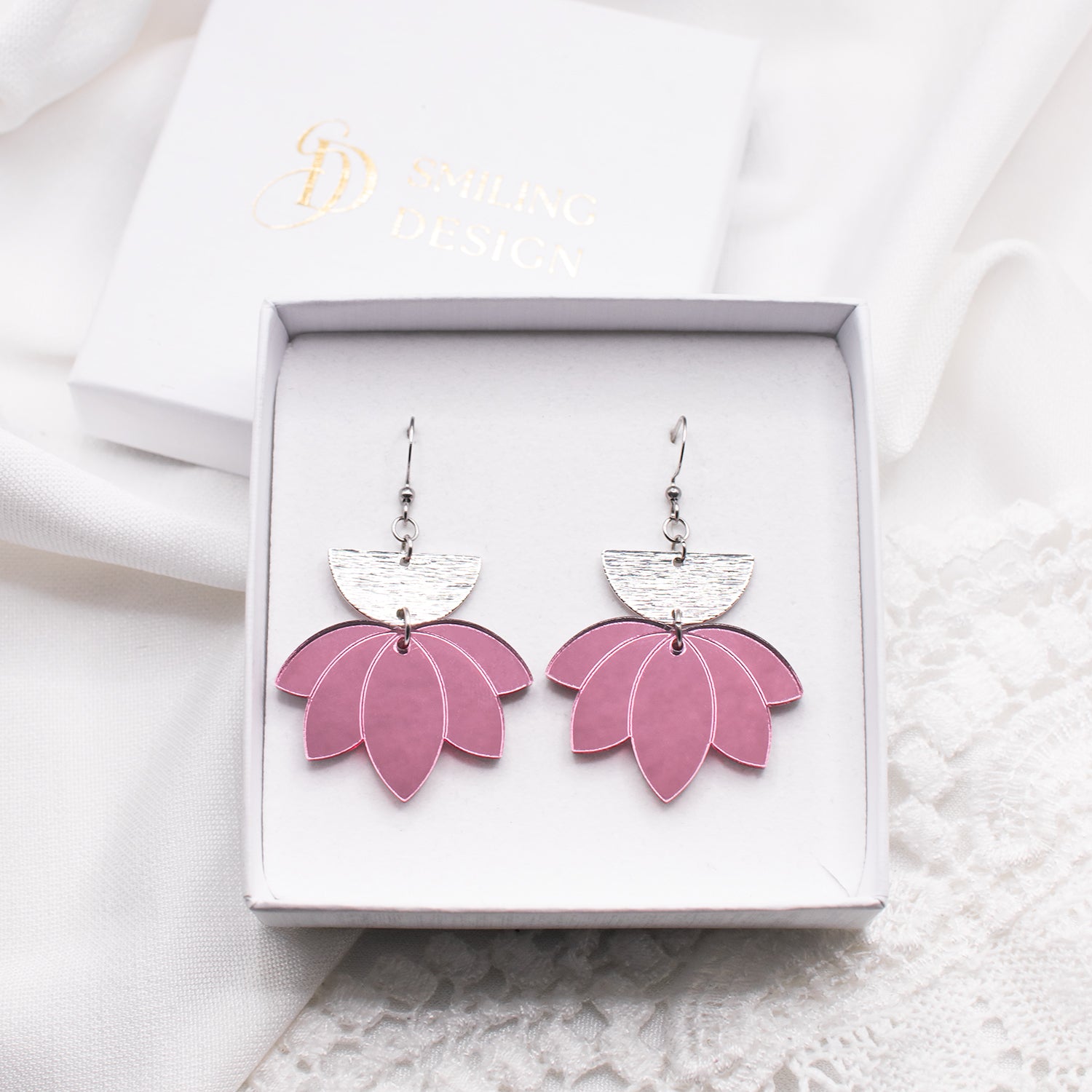 Smiling Design Nora korvakorut - Pinkki