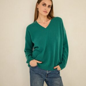 Kashmir Neule Emerald Green Vihreä