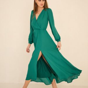 Magnolia Dress Emerald Green
