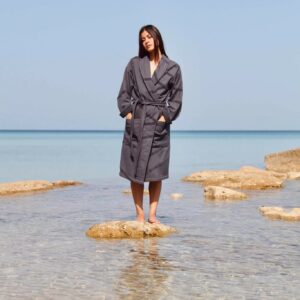 Marin Unisex Kylpytakki Charcoal