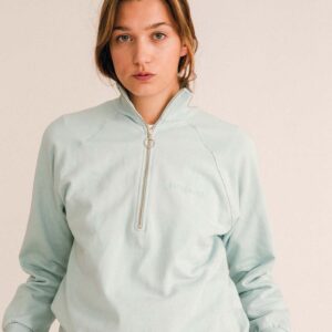 JUTELAUNE half zip collegepaita vaaleansininen
