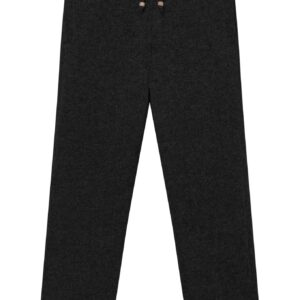 Kelvin Fleece Lined Wool Trouser Black
