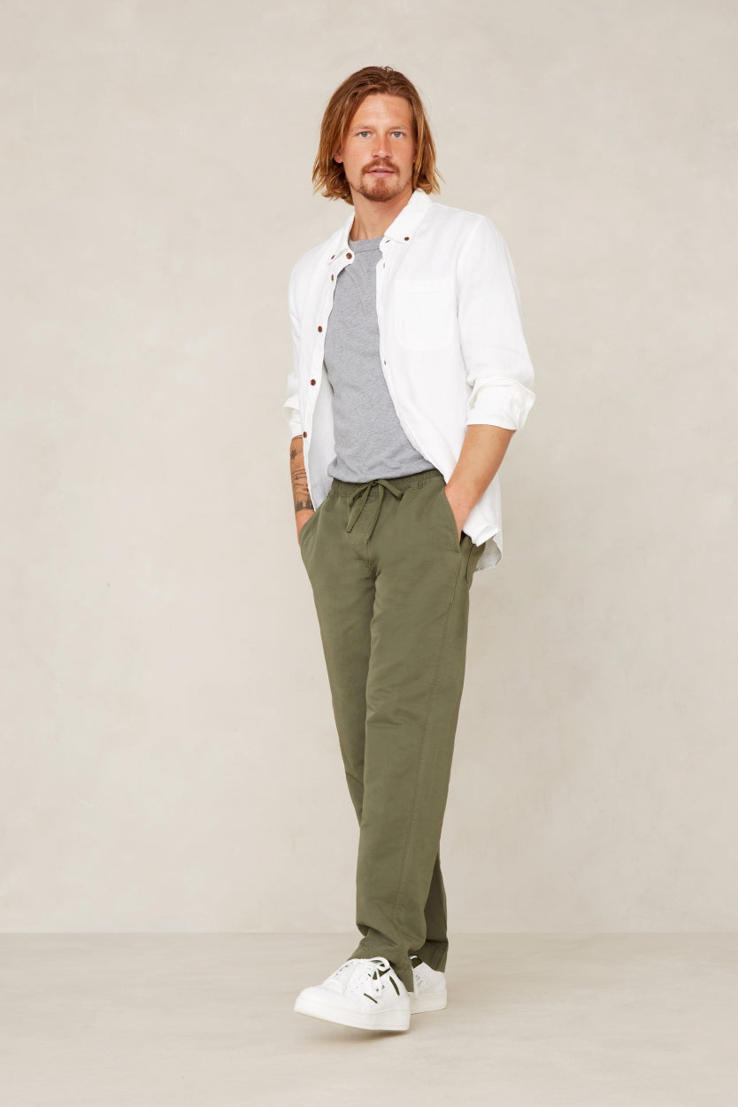 Martin Linen Mix Pants Treetop