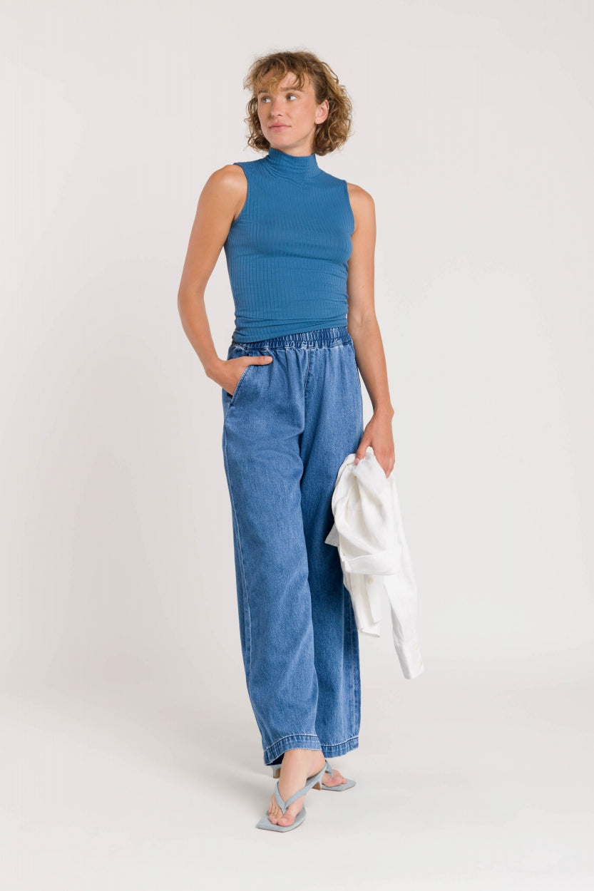 Noriko Quennell Denim Housut Sininen
