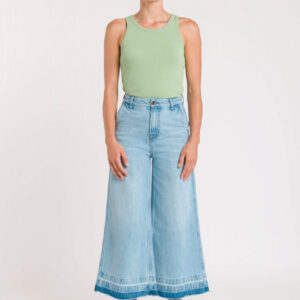 Liliber Cropatut Farkut Vaalea Denim