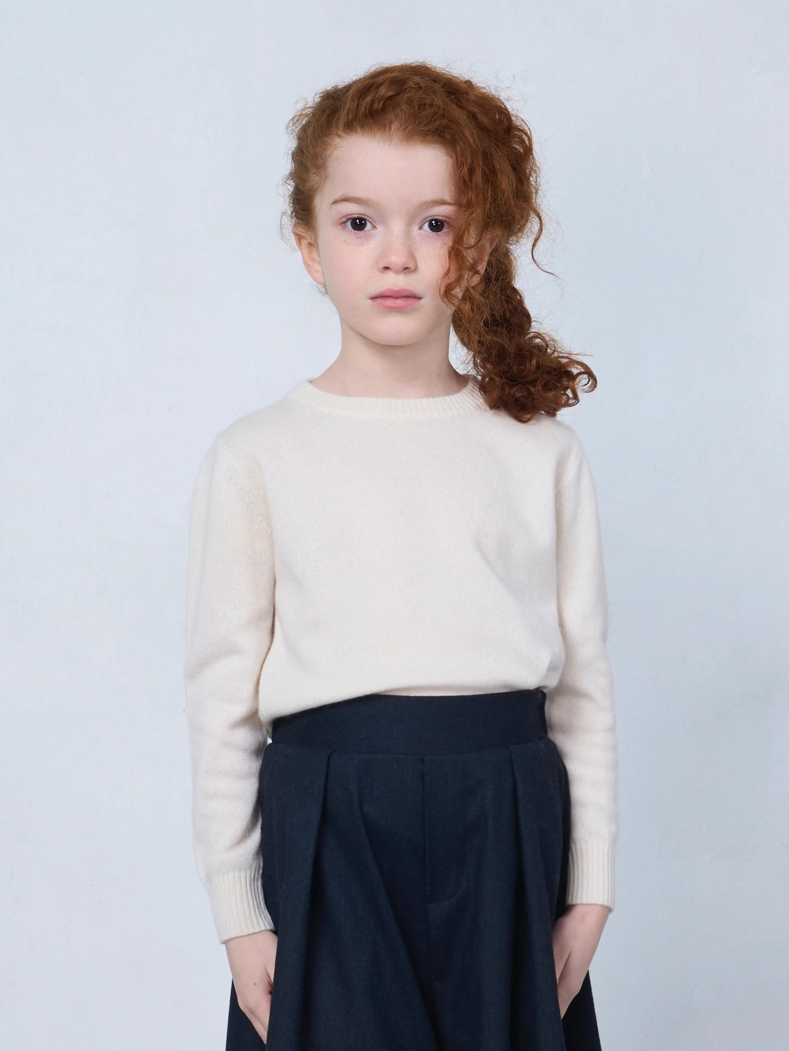 Kids Cashmere Sweater Ivory