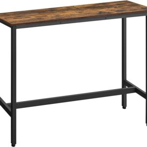 Barpöytä - Keittiöpöytä 120 x 40 x 90 cm Vintage ruskea-musta