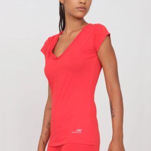 Women's Soft V-Neck T-Shirt Red