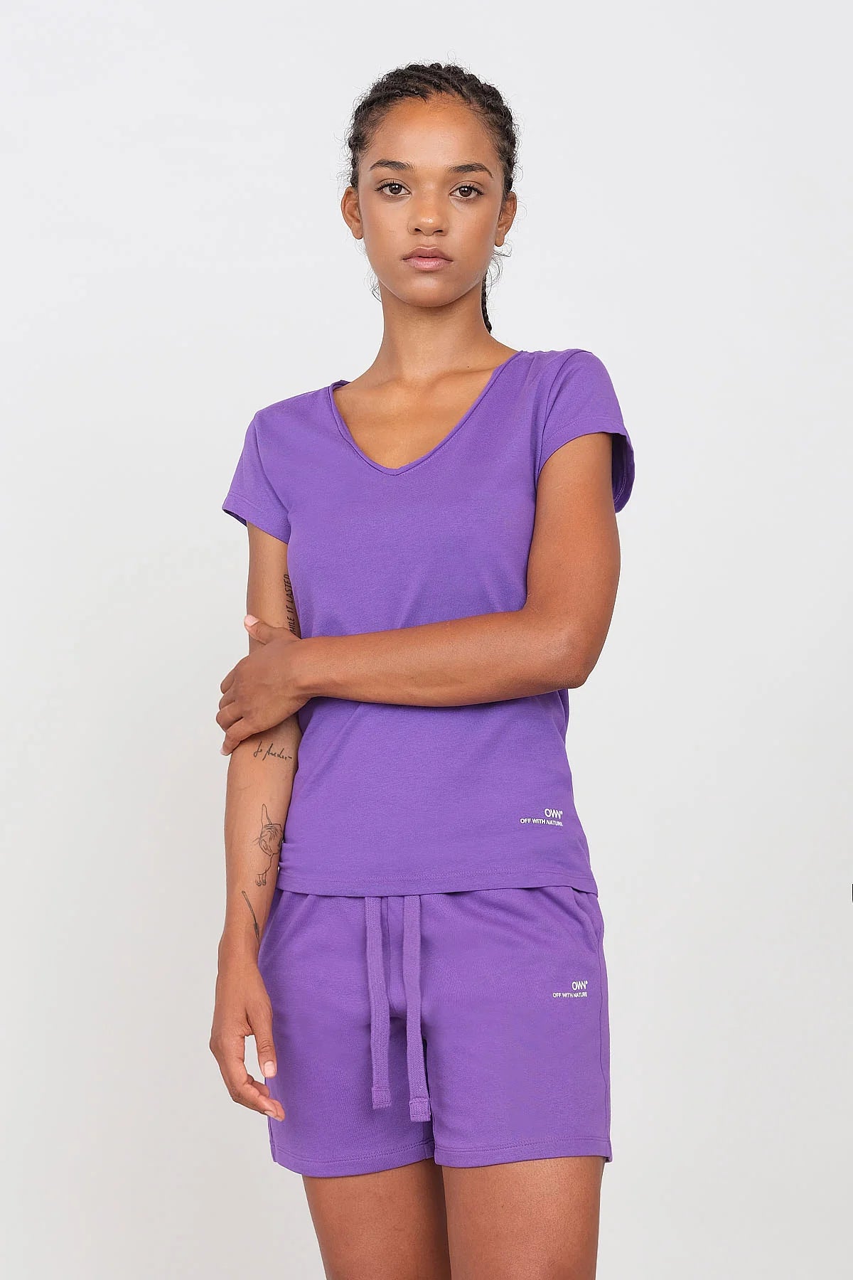 Women's V-Neck T-Shirt Violet