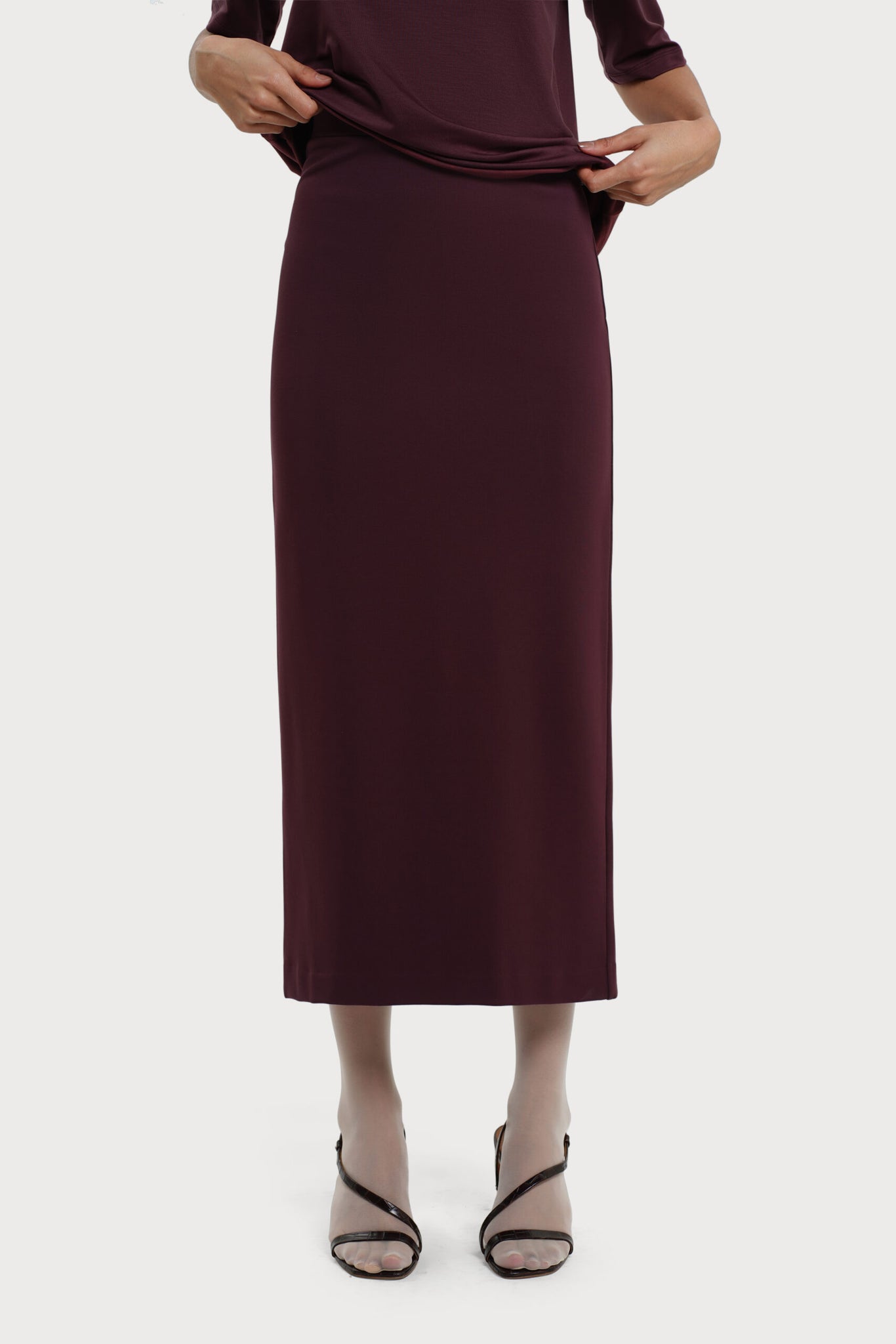 Lala Skirt Wine Red