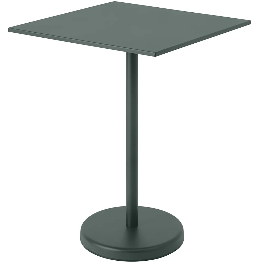 Muuto, Linear Steel Baaripöytä 70x70 h: 95 cm Dark Green