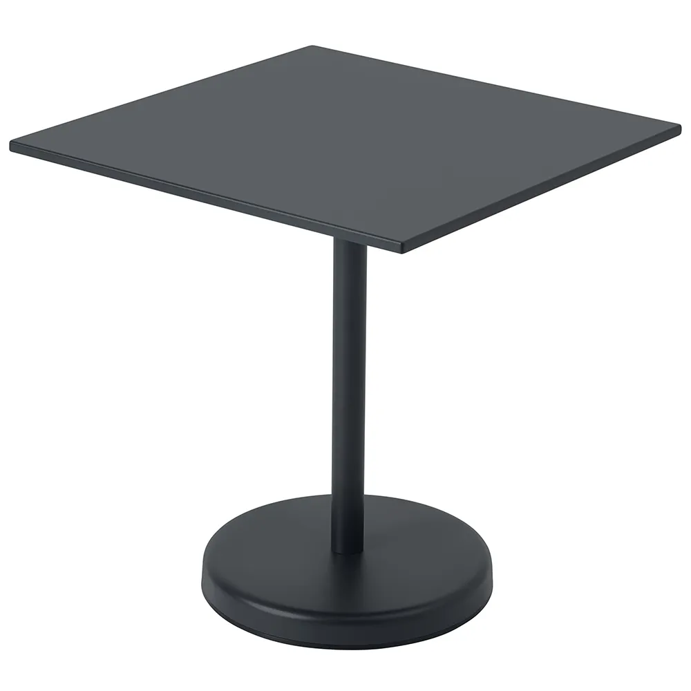Muuto, Linear Steel Bistropöytä 70x70 cm Anthracite Black