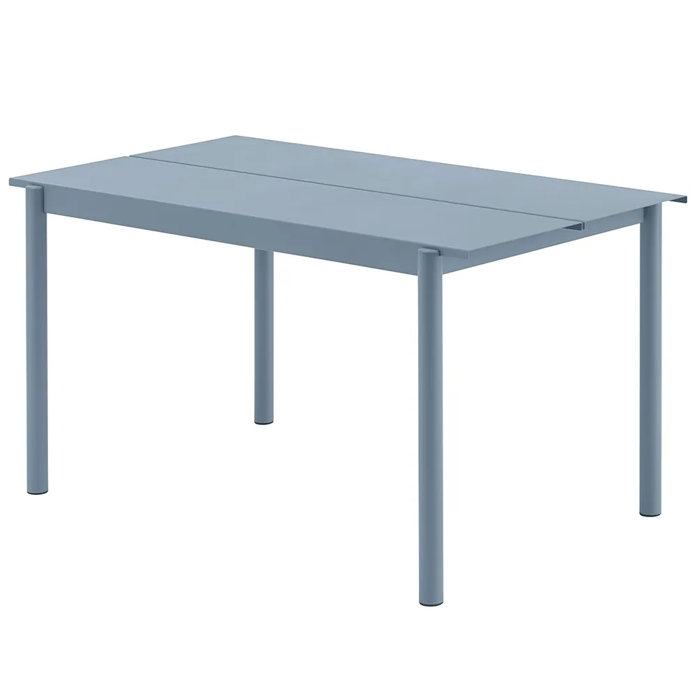 Muuto, Linear Steel Ruokapöytä 140X75 cm Pale Blue