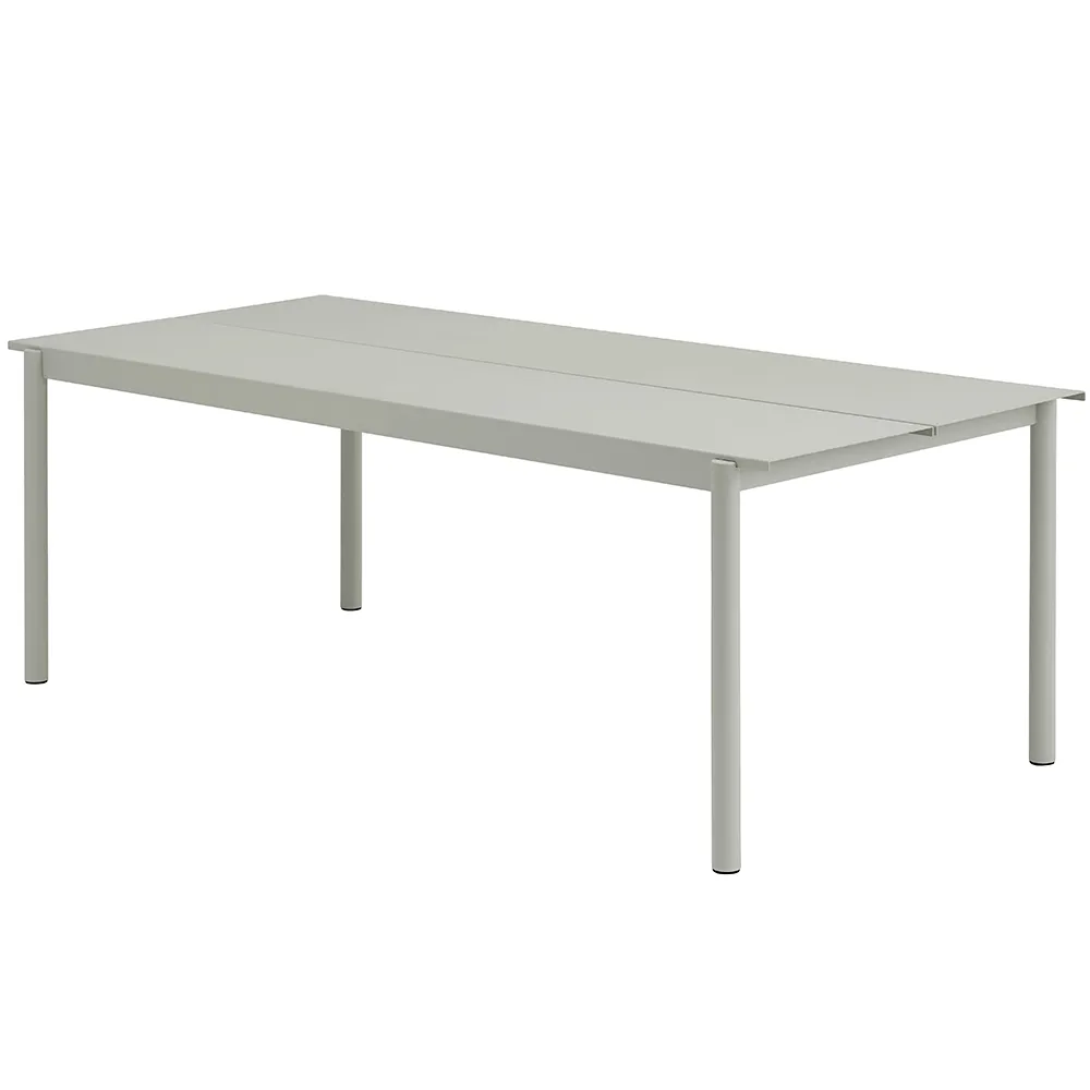 Muuto, Linear Steel Ruokapöytä 220x90 cm Grey