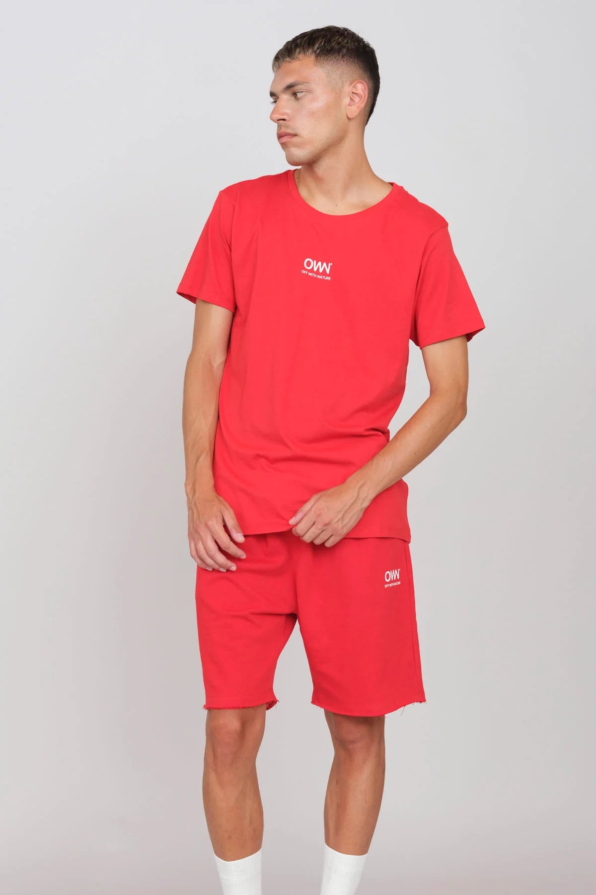Men's Plush Shorts Red