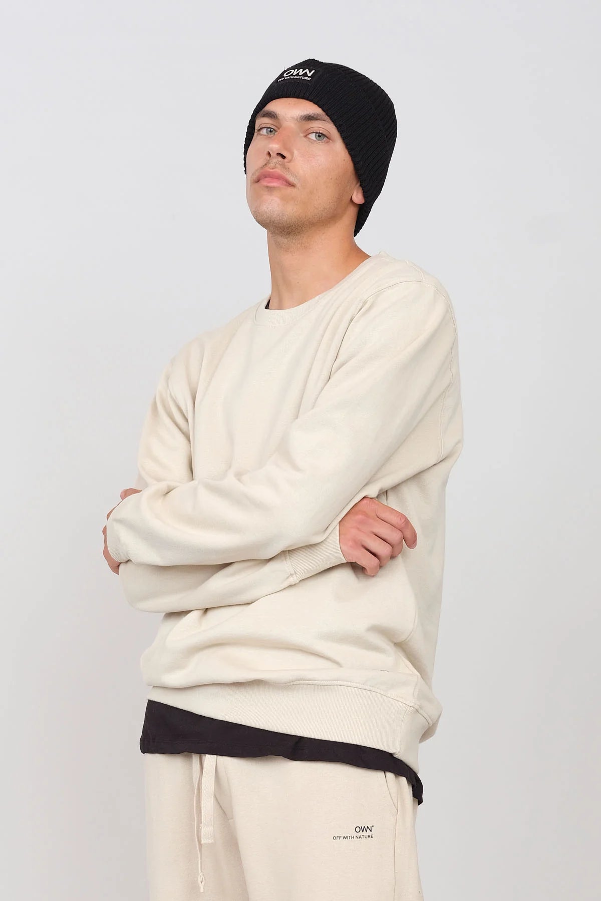 Men's Crewneck Sweatshirt Ecru