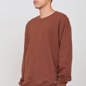 Men's Gauzy Crewneck Sweatshirt Brown