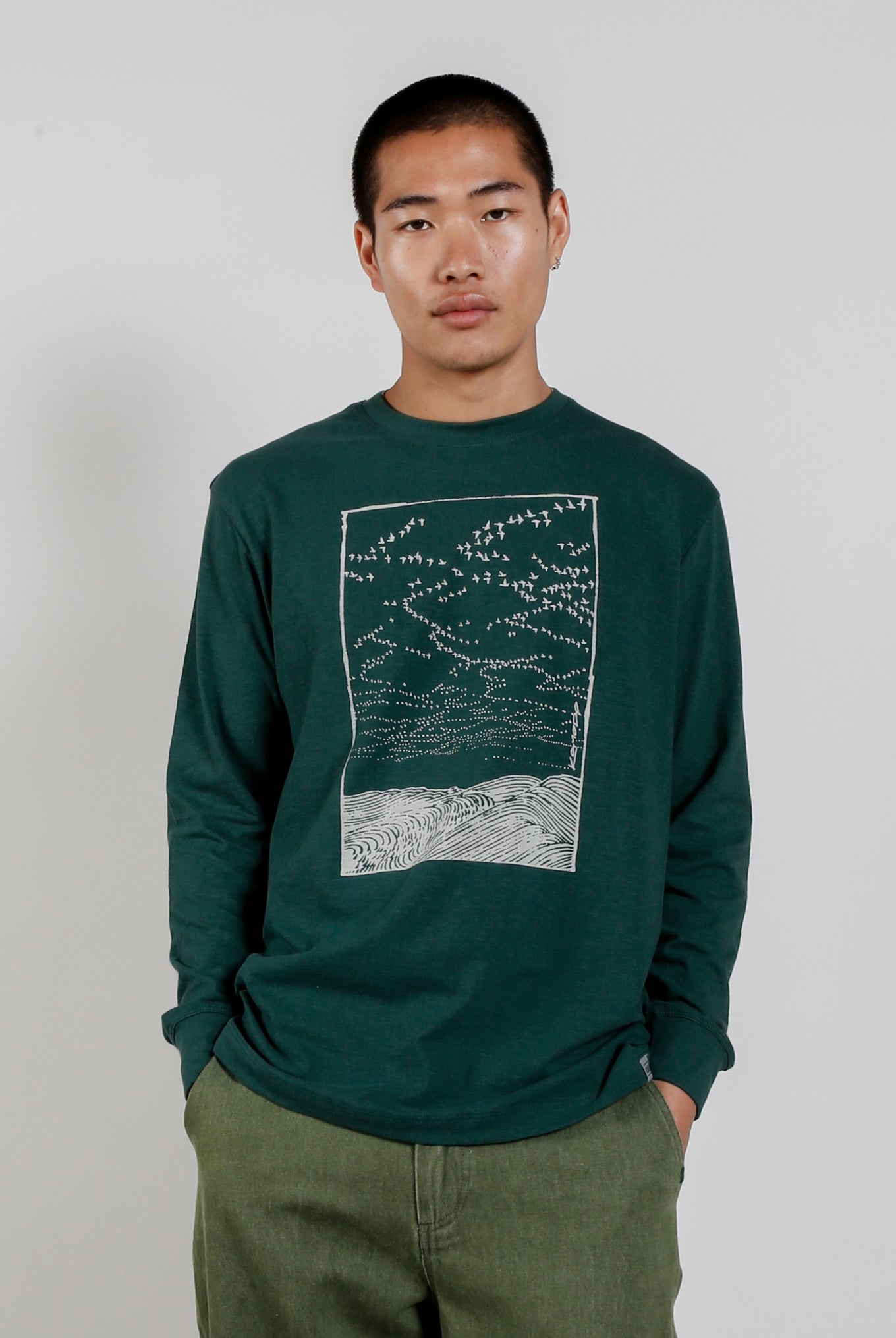 Migration GOTS Organic Cotton Tee Green
