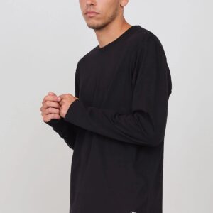 Long Sleeve Crewneck T-Shirt Black