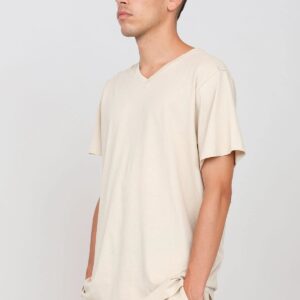 Men's V-Neck T-Shirt Ecru