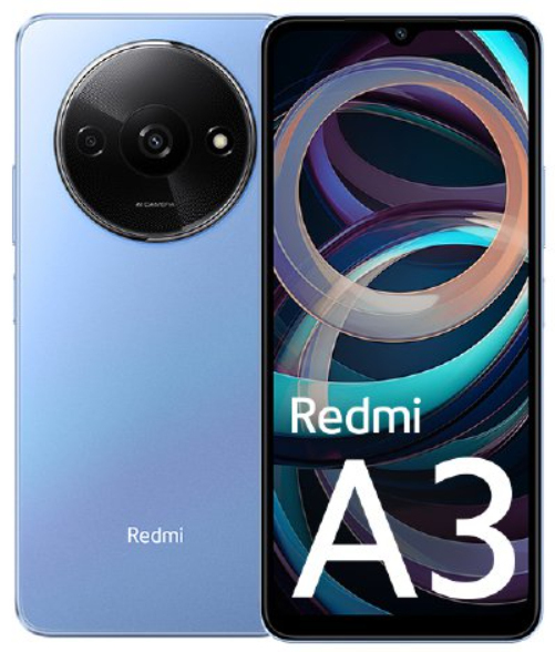 Xiaomi Redmi A3 64 Gt/3 Gt -Android-puhelin, Sininen
