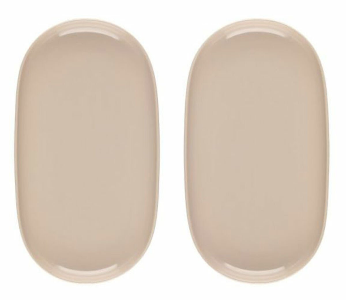 Maku Simple ovaali lautanen 2 kpl 33x18x5,5 cm taupe