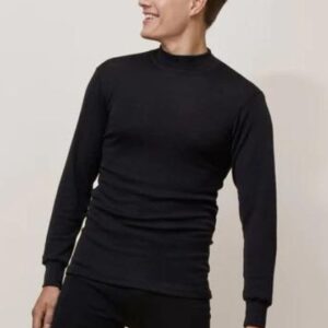 Miesten Merino Silk pitkähihainen kilpikonnakauluksinen paita