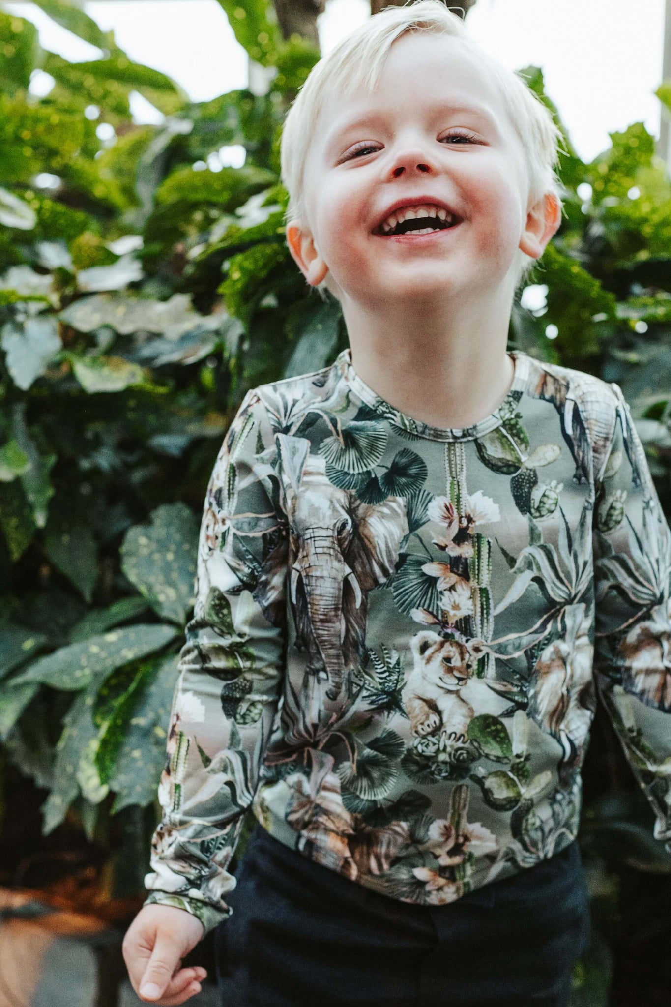 Kids' Basic Print Shirt Animal Kingdom